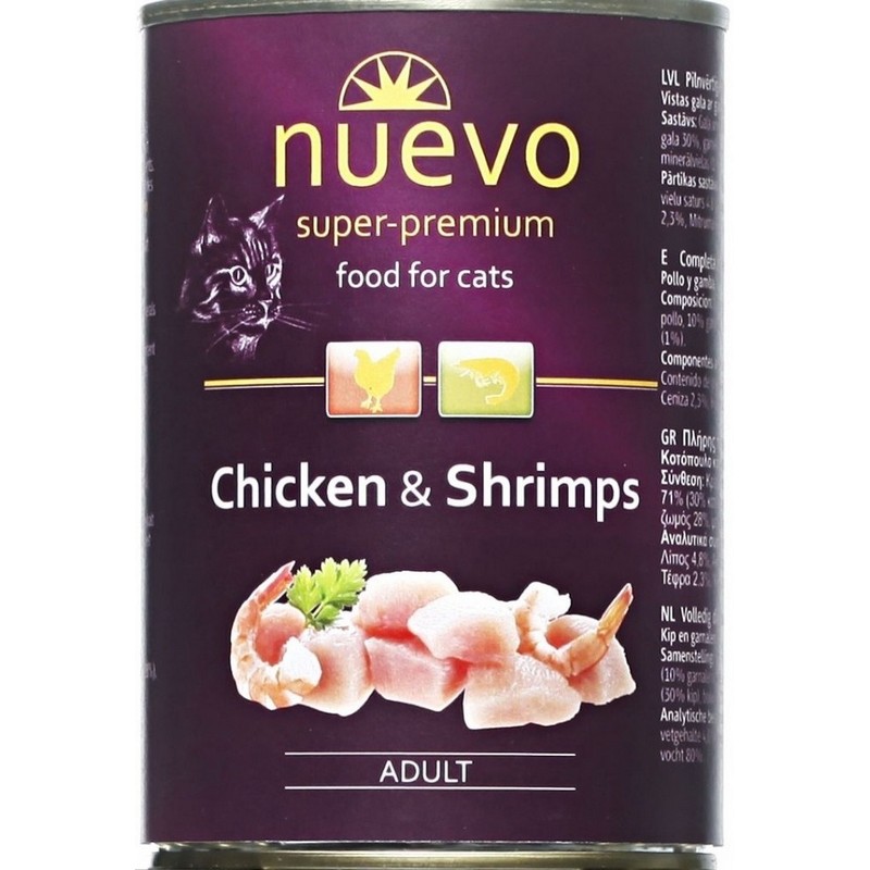 Nuevo Cat konzerva Chicken & Shrimps 400 g