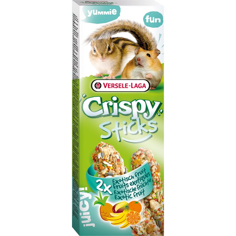 Pamlsok VL Crispy Sticks Hamsters-Squirrels Exotic Fruit- exotick ovocie, kreok/veverika - 2ks, 110 g
