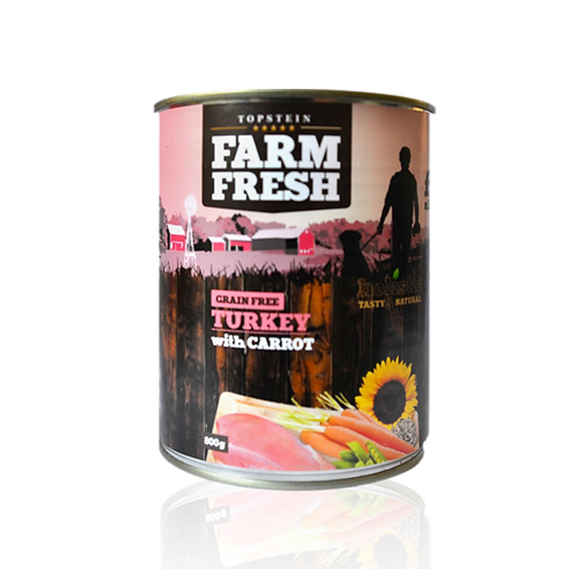 Farm fresh konzerva pre psov morka a mrkva 800g