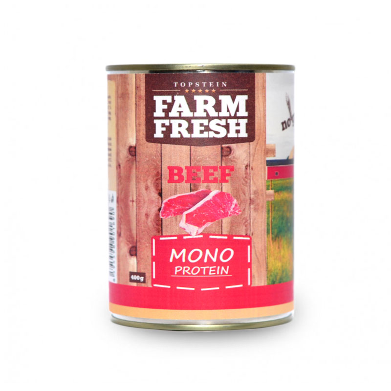 Farm fresh Monoprotein konzerva pre psov hovädzia 400g
