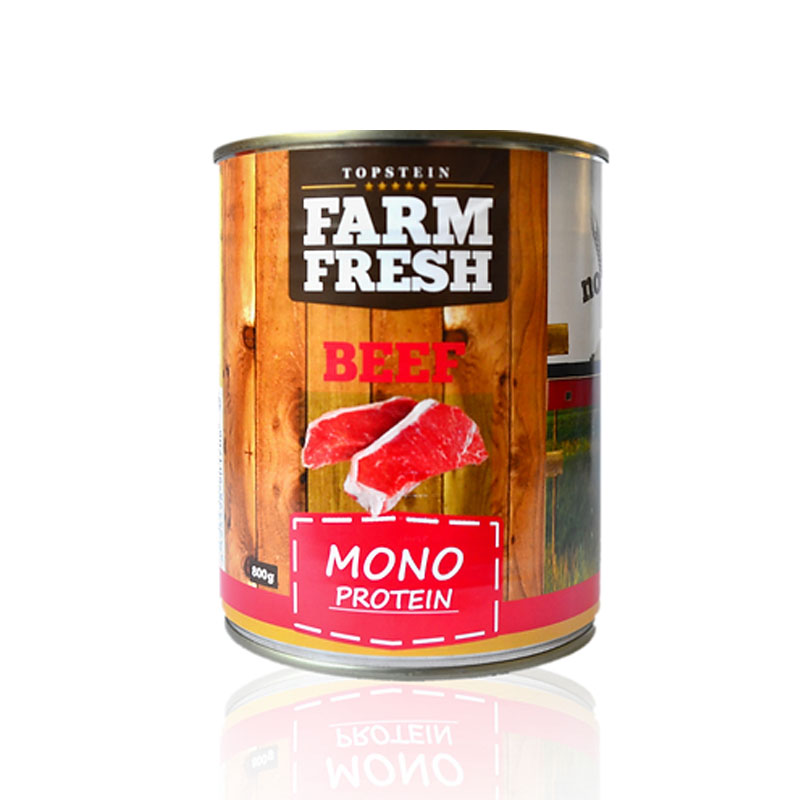 Farm fresh Monoprotein konzerva pre psov hovdzia 800g