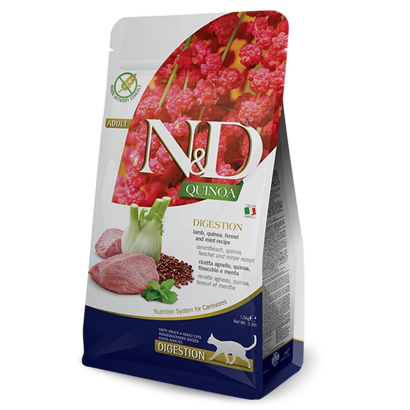 Farmina N&D GF QUINOA cat digestion lamb 1,5 kg