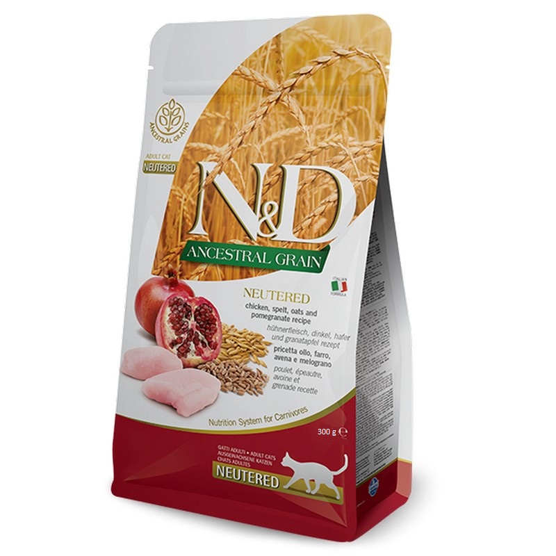 Farmina N&D LG ANCESTRAL adult neutered chicken and pomegranate 300 g
