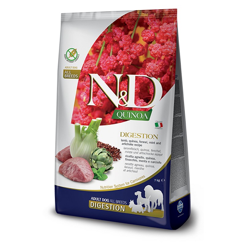 Farmina N&D QUINOA GF digestion adult all breeds lamb and fennel 7 kg