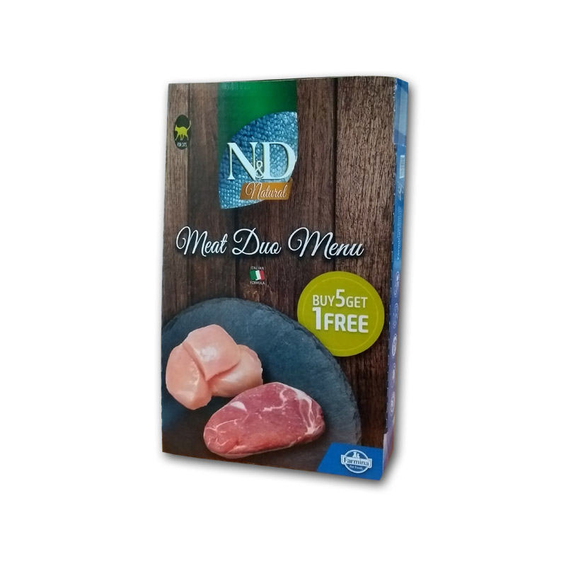 Farmina ND cat NATURAL Meat Duo Menu konzerva 6 x 70 g (420g)