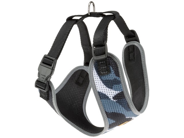 Ferplast postroj Nikita Fashion S siv