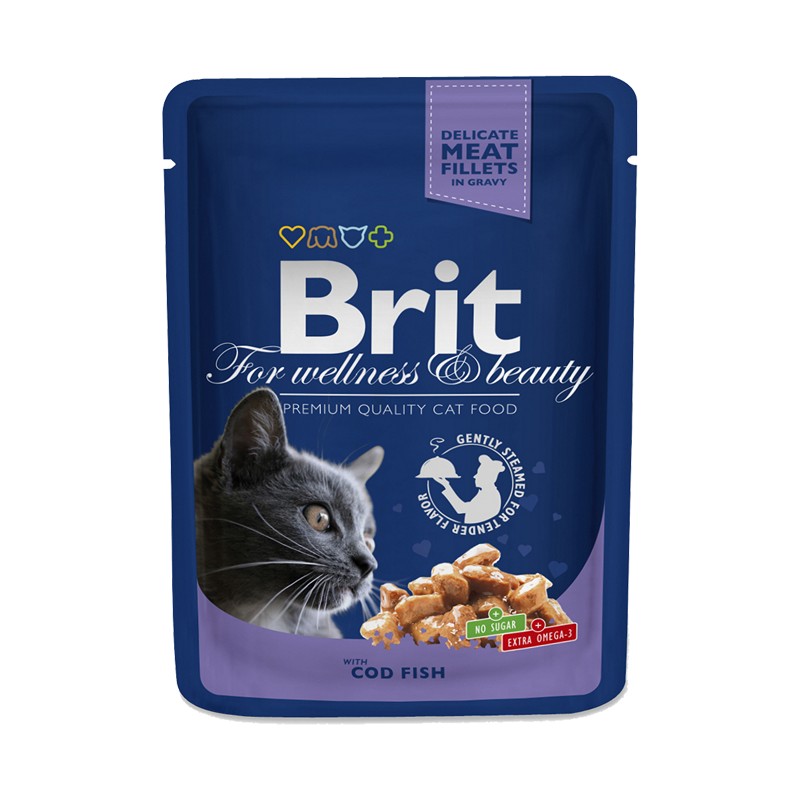 Brit Premium kapsika treska v omke - 100g