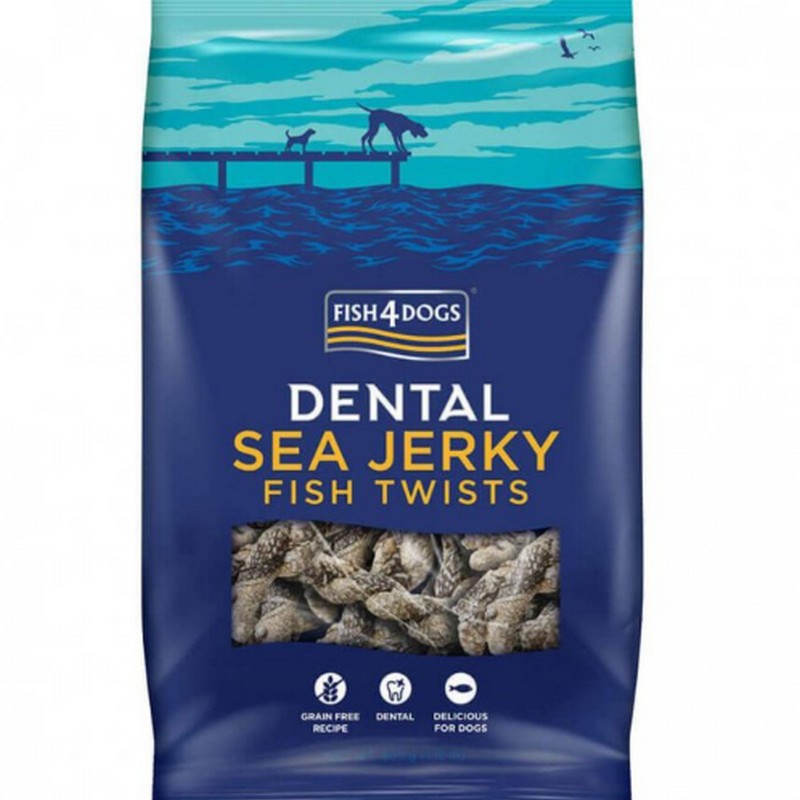 FISH4DOGS dentálne pamlsky pre psov morská ryba závitky 500g