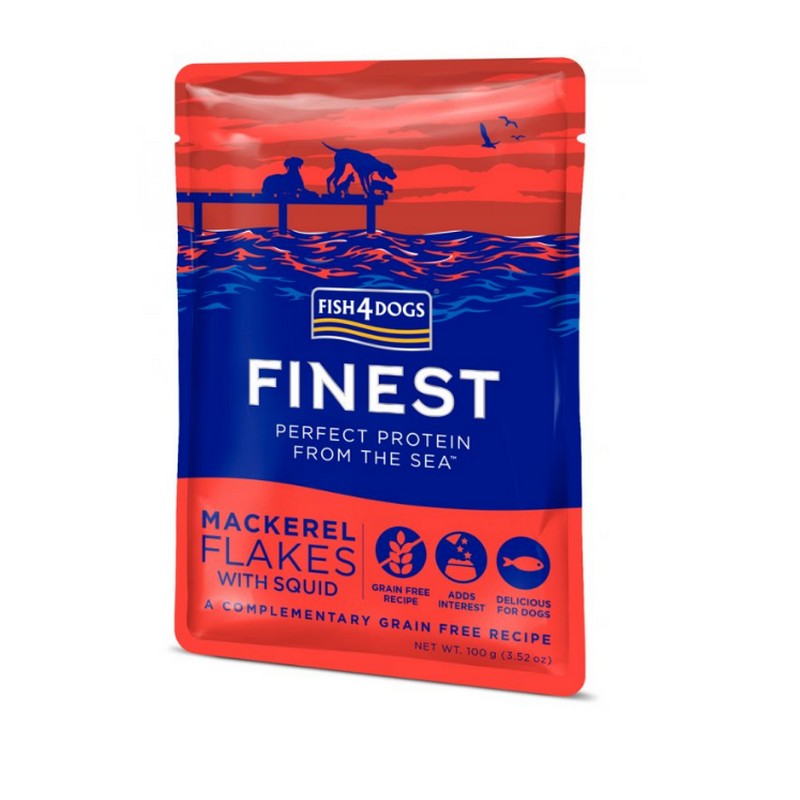 FISH4DOGS kapsika pre psov Finest makrela s kalamrom 100g