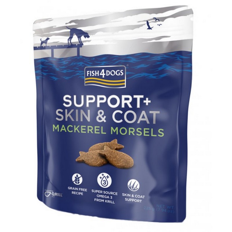 FISH4DOGS pamlsky pre psov na srs a kou s kskami makrely 225g