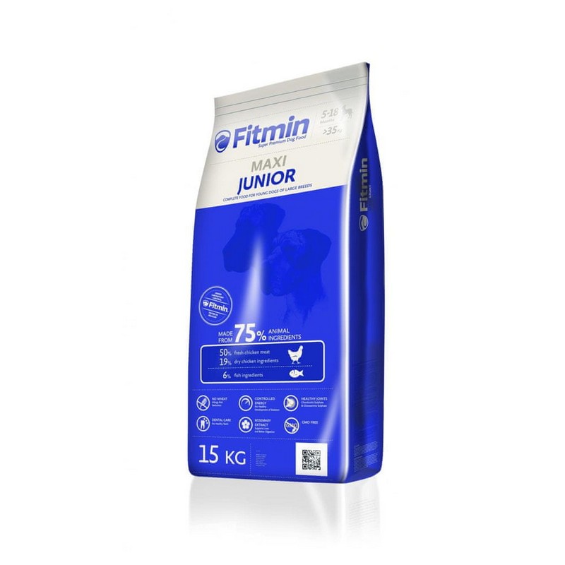 Fitmin dog maxi junior granule pre psov 15 kg