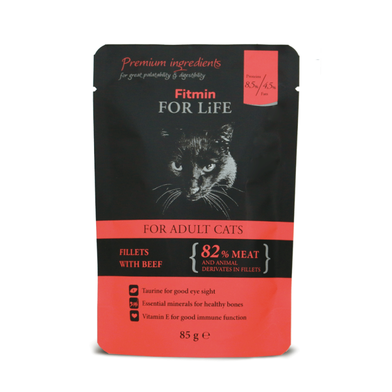 Fitmin For Life Cat adult kapsika beef 85 g