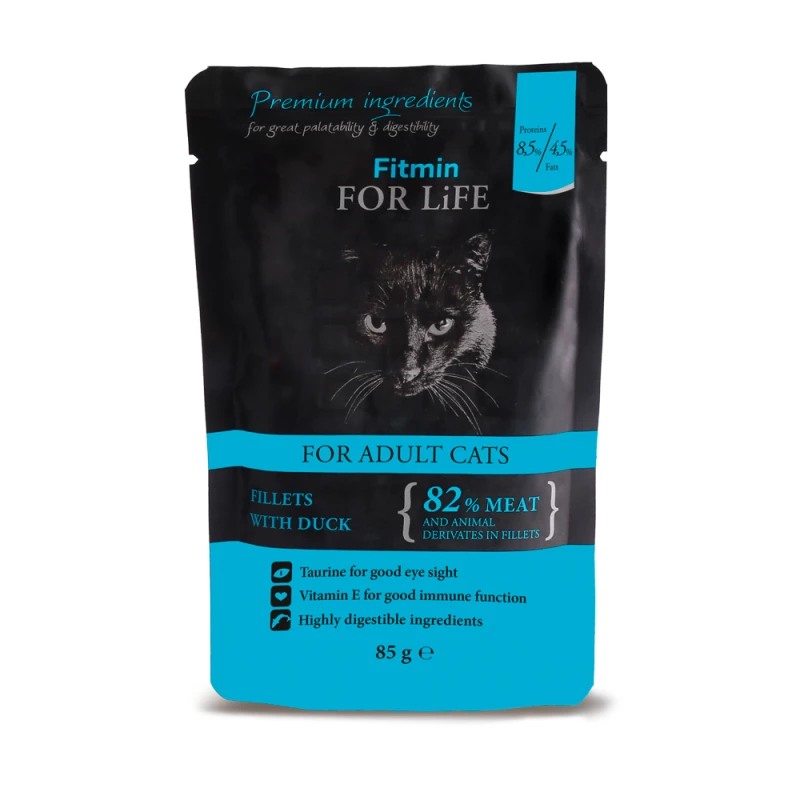 Fitmin For Life Adult cat kapsika pre maky duck 85 g