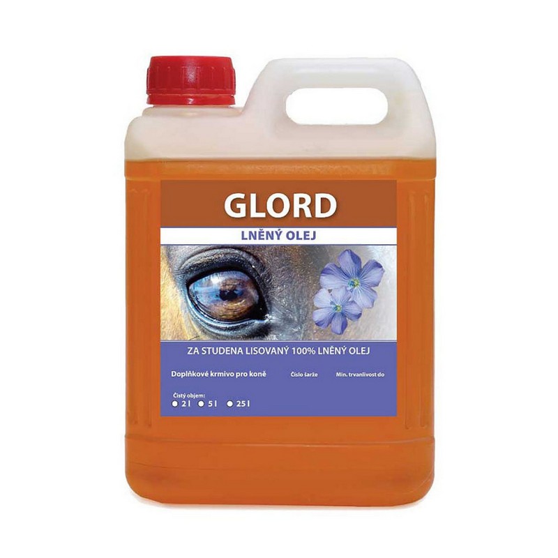 Glord 100 % ľanový olej pre senzitívny konský organizmus 2 l