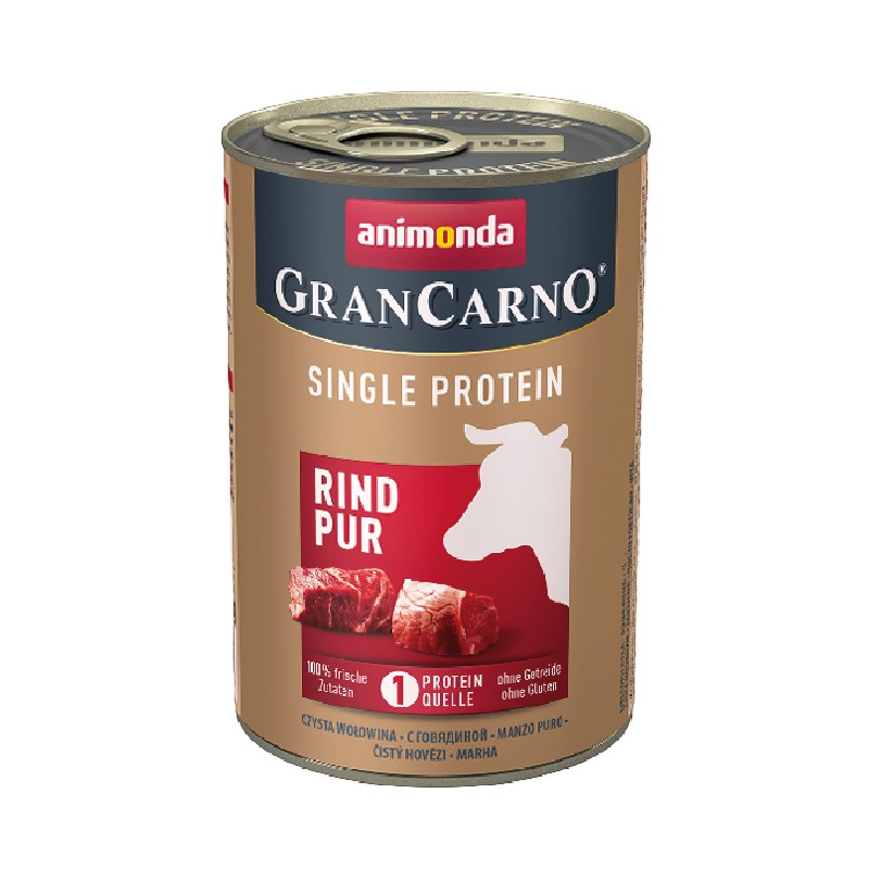 Animonda Grancarno Single protein konzerva pre psov hovädzie 400 g