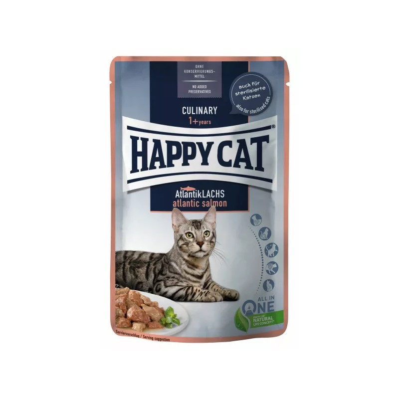 Happy cat culinary mis atlantic lachs 85g kapsička pre mačky