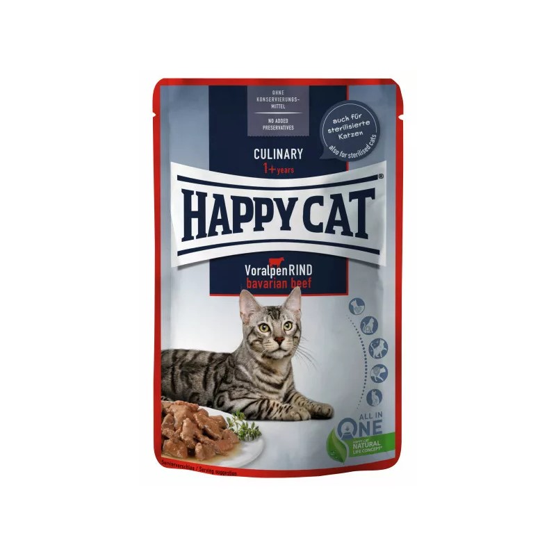 Happy cat culinary mis voralpen rind 85g kapsika pre maky