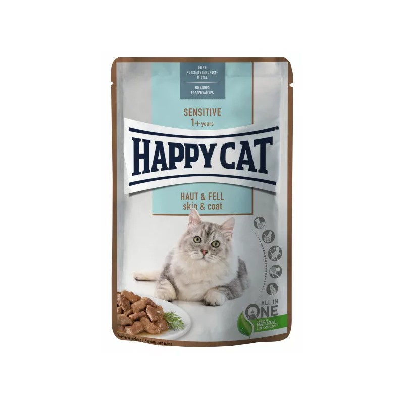 Happy cat sensitive mis haut-fell  85g kapsika pre maky