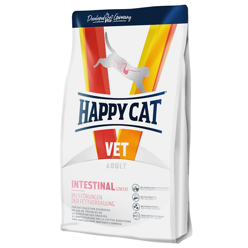 Happy cat VET Intestinal low fat pre mačky 1,4 kg