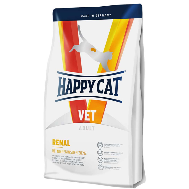 Happy cat VET Renal krmivo pre mačky 1,4 kg