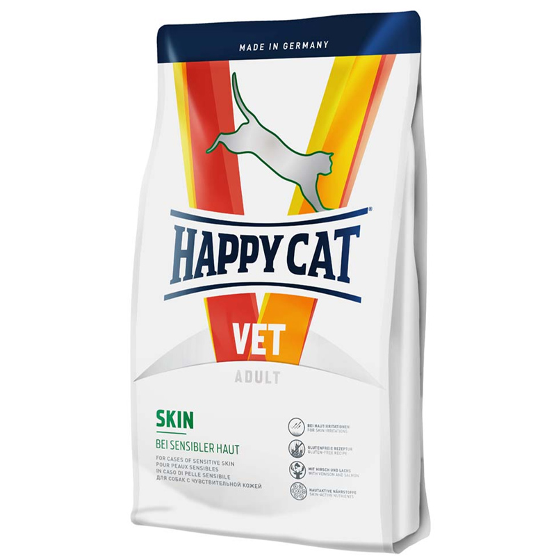 Happy cat VET Skin krmivo pre maky 4 kg