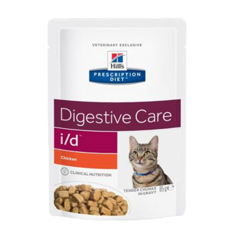 Hill's Diet i/d Digestive Care Chicken pouch for cats 12 x 85 g