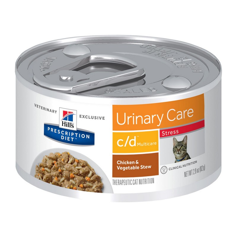 Hills Diet cat Stew Urinary Stress Chick & Veget konzerva 82 g