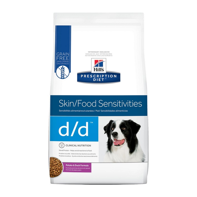 Hill's Diet d/d Food Sensitivities kaka & rya granule pre psy 12 kg