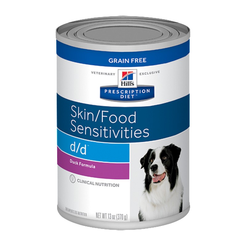 Hill's Diet d/d Food Sensitivities kačka & ryža konzerva pre psy 370 g