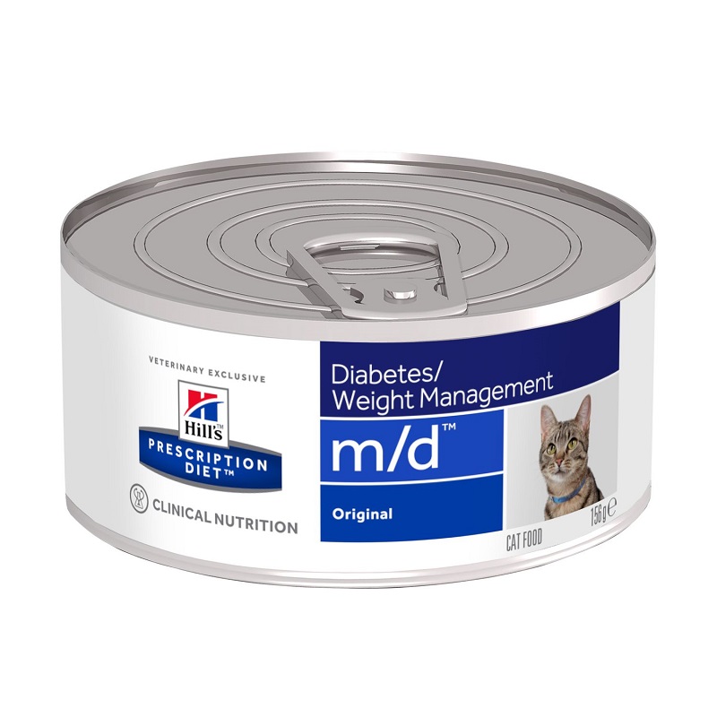 Hill's Diet m/d Diabetes Care konzerva pre mačky 156 g
