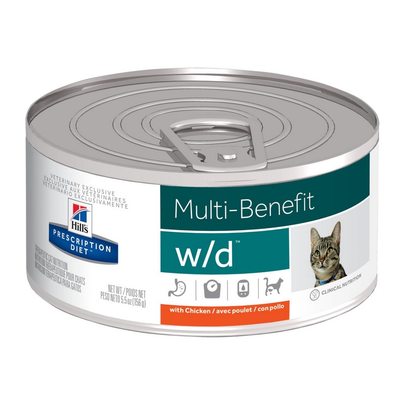 Hill's Diet w/d Multi Benefit konzerva pre mačky 156 g