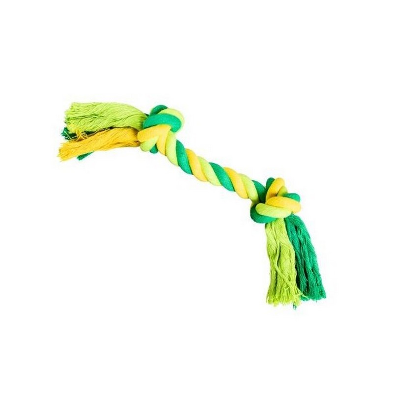 Hip Hop dog hračka bavlnený uzol 30 cm limetková zelená