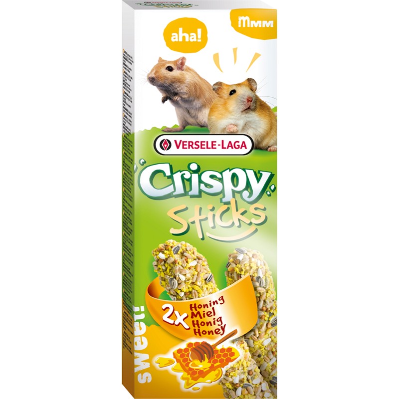 Pamlsok VL Crispy Sticks Hamsters-Gerbils Honey- s medom - 2 ks, 110 g