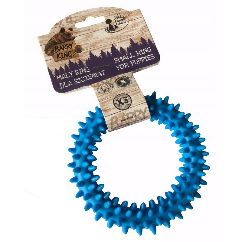 Hračka krúžok dentálny pre šteňa modrý 9,5 cm