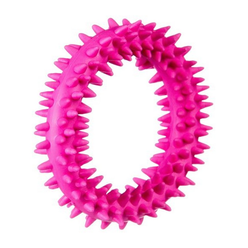 Hračka krúžok dentálny pre šteňa ružový 9,5 cm