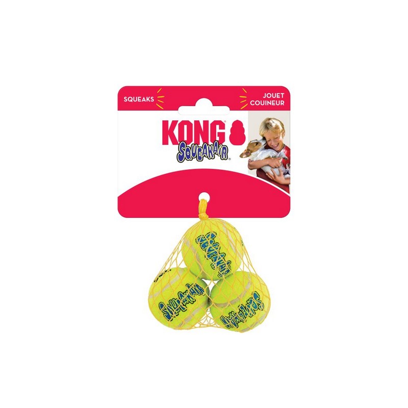 Hračka pre psa Kong air tenisová lopta M 3 ks