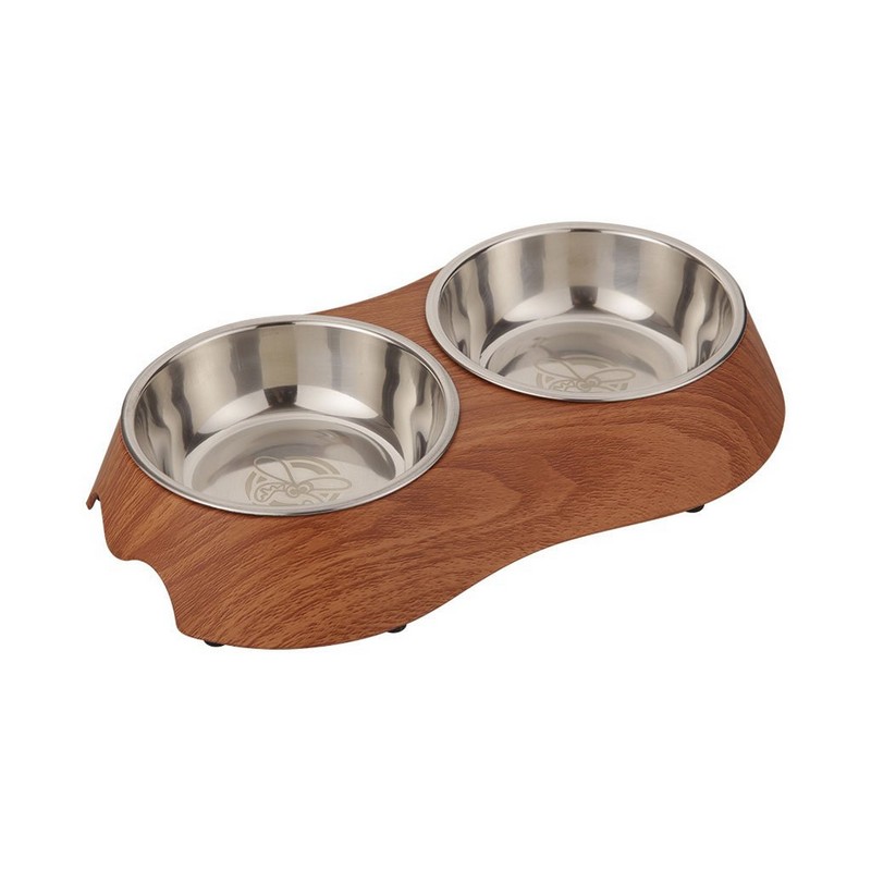 Huhubamboo melamnov miska dvojit light wood S