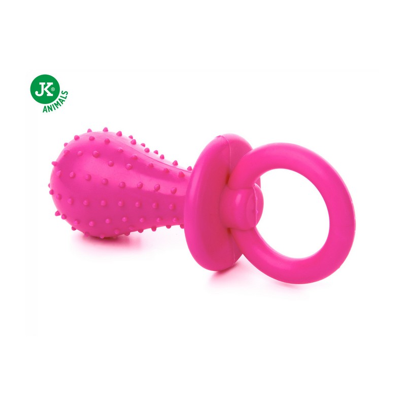 JK Animals hračka pre psa cumlík ružový 9 cm