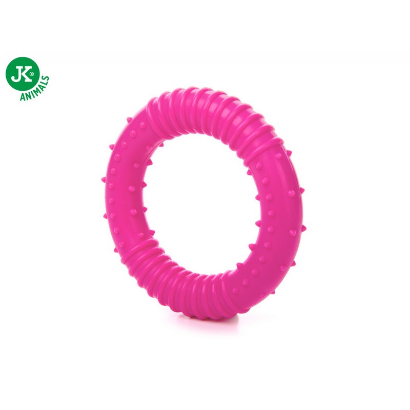 JK Animals hračka pre psa koliesko ružové 8cm
