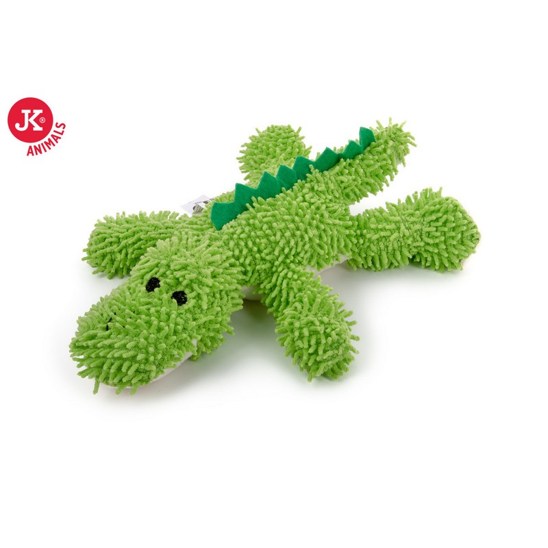 JK Animals plyšová hračka pre psa krokodíl mop 30 cm
