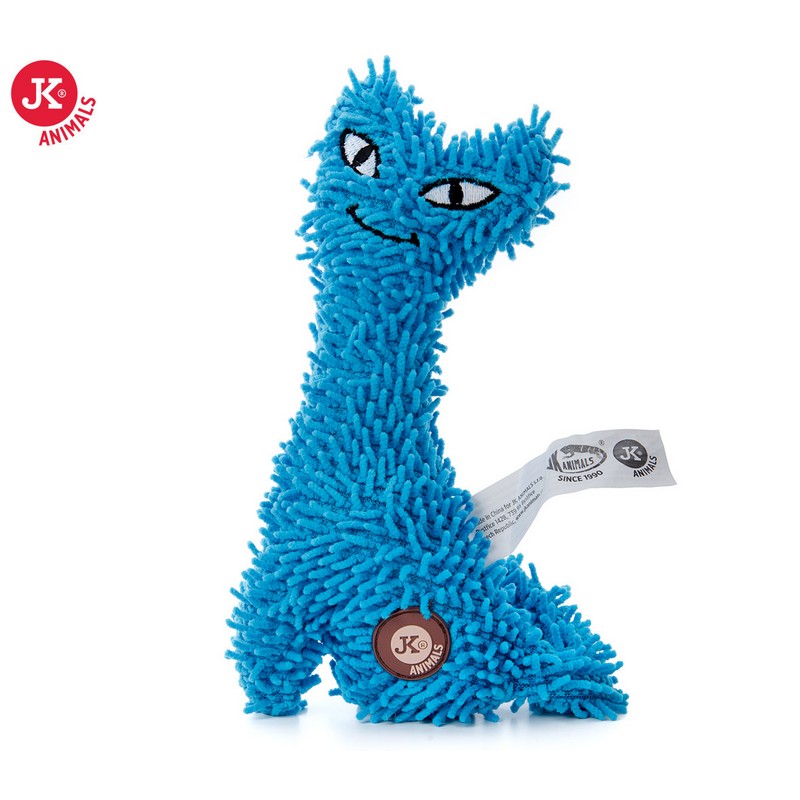 JK Animals plyšová hračka pre psa modrá mačka 23 cm