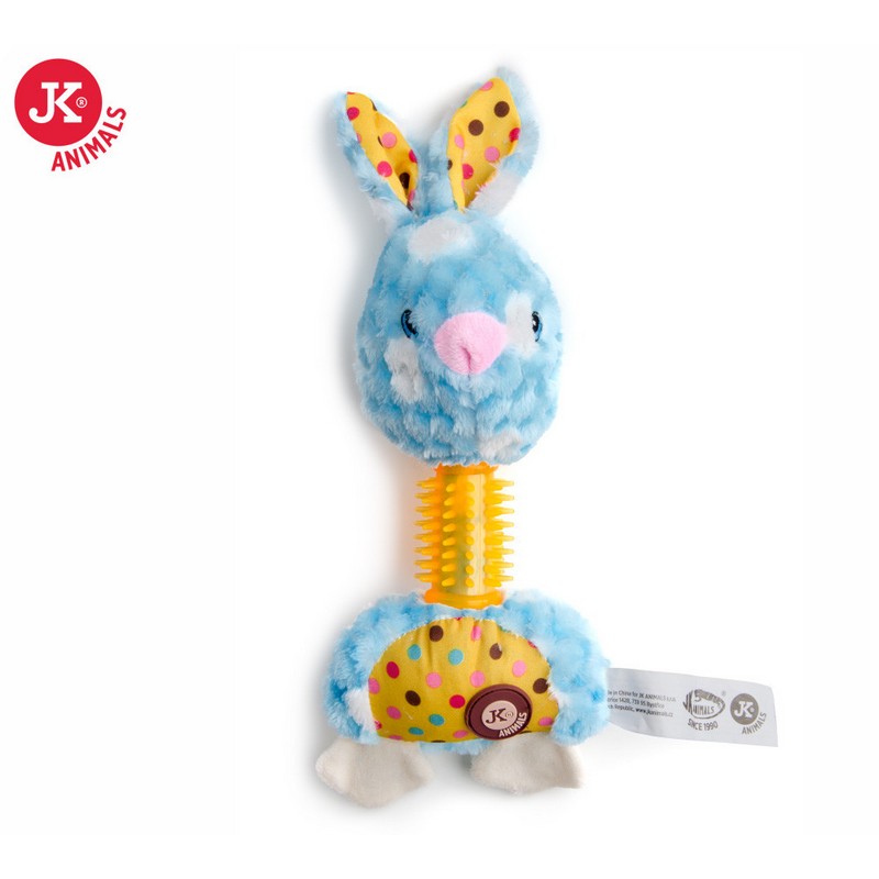 JK Animals plyšová hračka pre psa s TPR králik 25cm