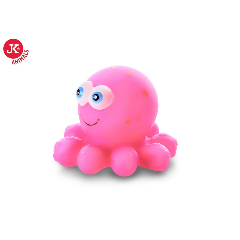 JK Animals vinylov pskacia hraka pre psa chobotnika 10 cm