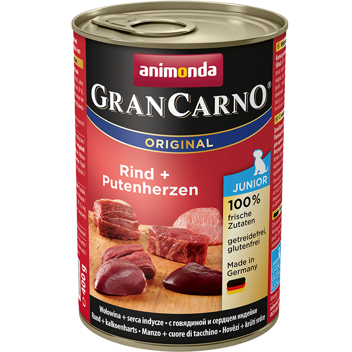 Animonda GRANCARNO Junior hovdzie a moracie srdcia - 400g