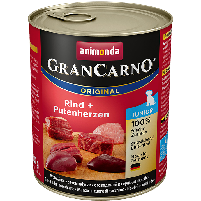 Animonda GRANCARNO Junior hovdzie a moracie srdcia - 800g