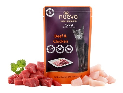 Nuevo Cat kapsička Beef & Chicken - 85g