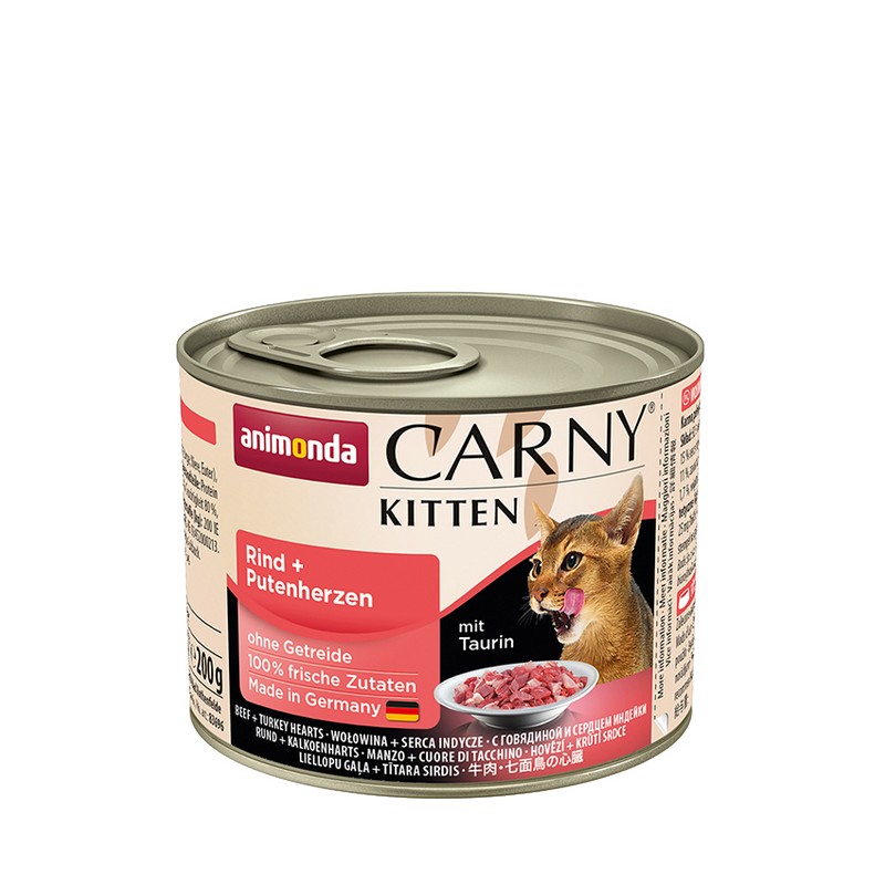 Animonda CARNY Kitten hovdzie a moracie srdcia - 200g