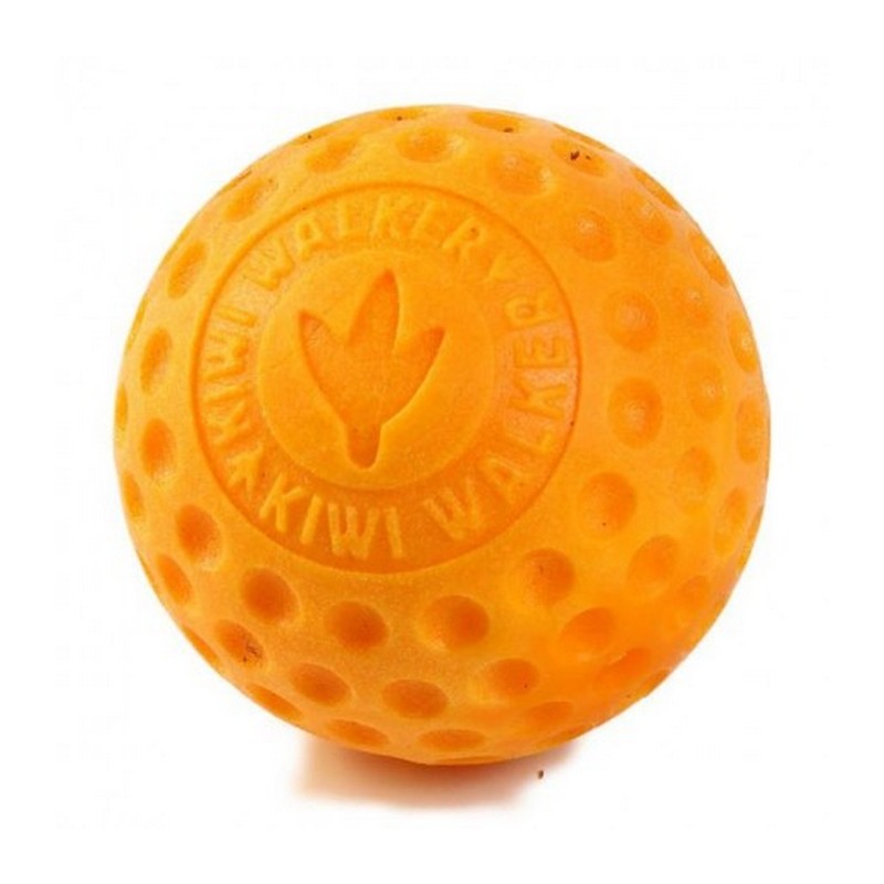 Kiwi Walker oranžová lopta z TPR peny hračka pre psov 6 cm