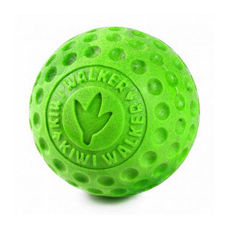 Kiwi Walker zelená lopta z TPR peny hračka pre psov 6 cm