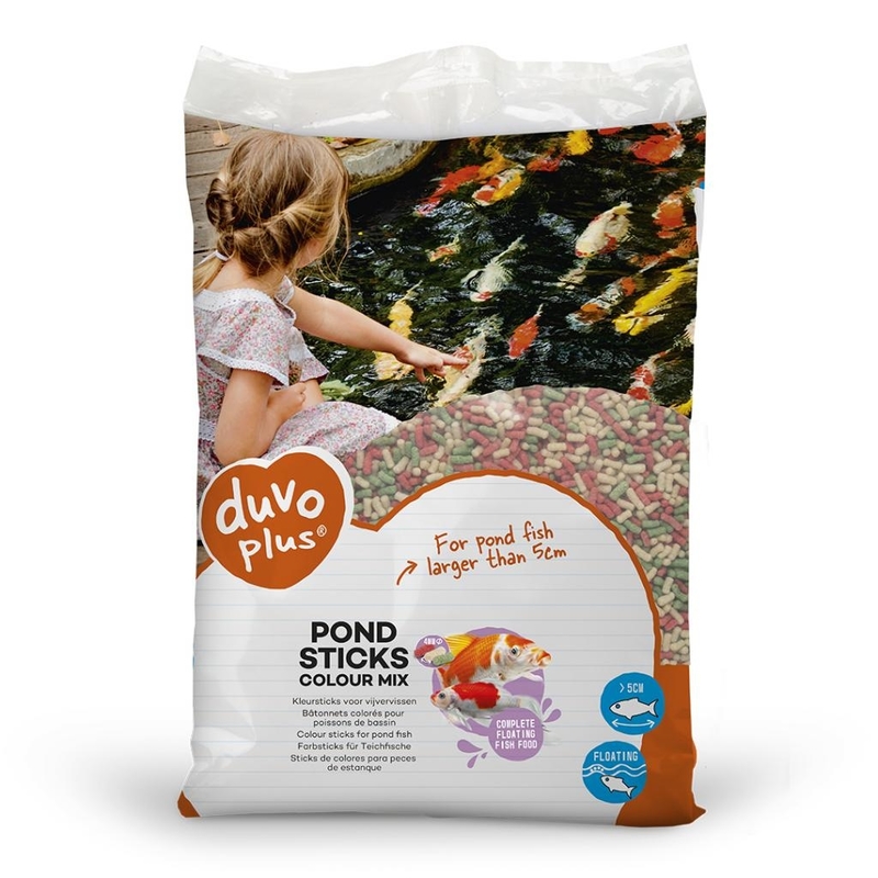 Krmivo pre ryby od 5 cm DUVO+ tyinky 40 L, priemer 4 mm